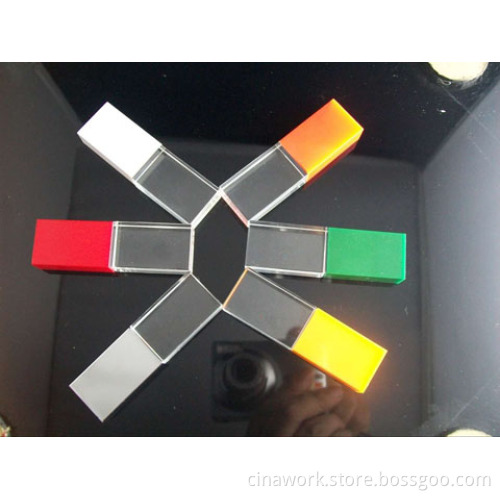Acrylic Retangle USB Flash Disk For Promotions